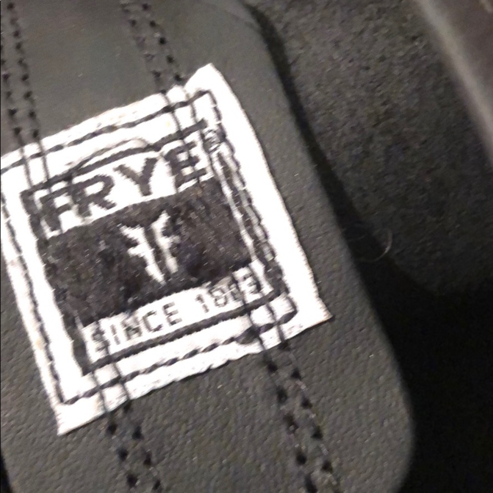 Frye Black Leather Combat Boots - Picture 6 of 8